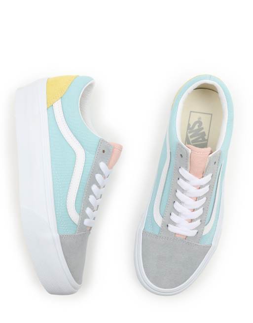 Platform shop vans blue