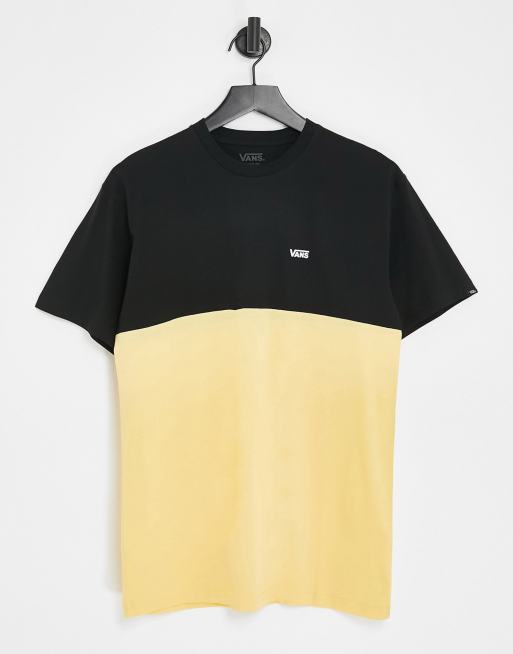 Vans colour block t-shirt in orange and black | ASOS