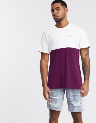 purple and white vans shirt