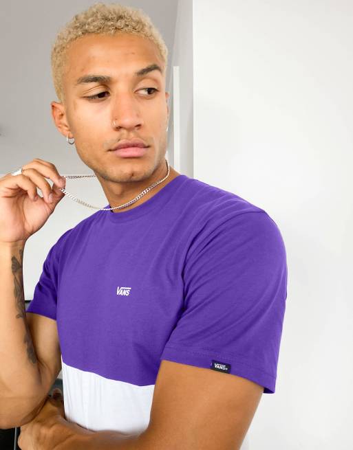 Purple and white store vans shirt