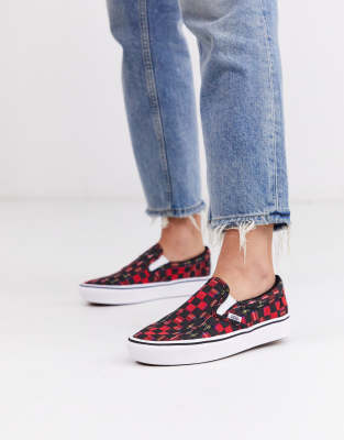 vans slip on carreaux