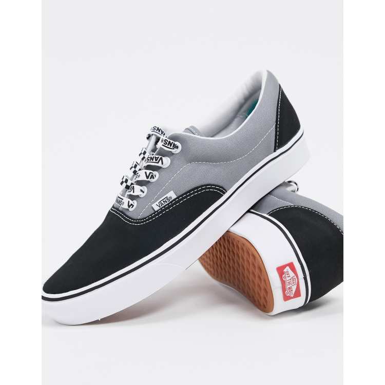 Black and best sale gray vans