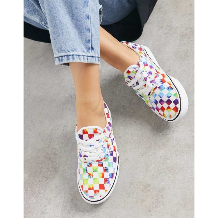 Vans ComfyCush Era Tennis carreaux effet tie dye Multicolore
