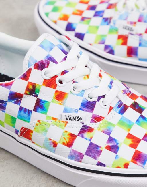 Tie dye vans store sneakers