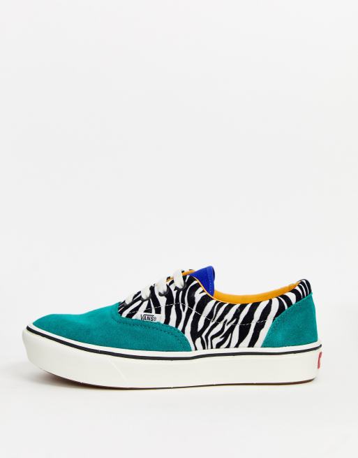 Vans ComfyCush Era zebra trainers