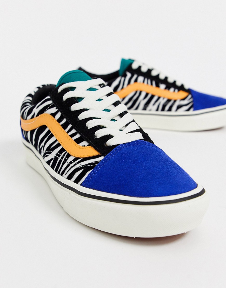 Vans - ComfyCush Old Skool - Sneakers zebrate-Multicolore