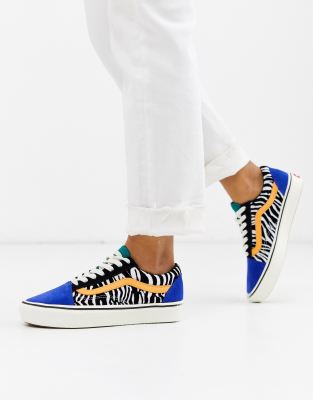 vans old skool comfy zebra