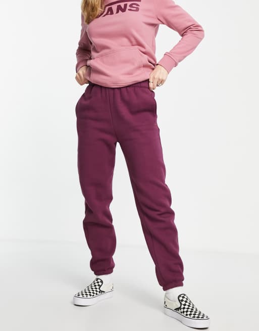 Vans ComfyCush sweatpants in purple grape wine