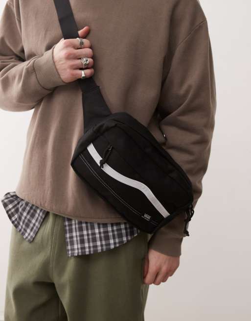 Vans construct cross body bag in black ASOS