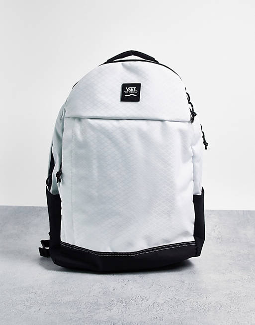 Men Vans Construct DX backpack in white/black 