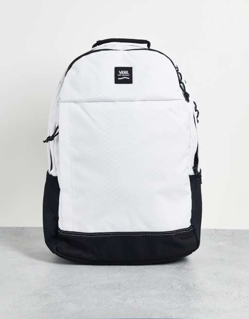Vans – Construct DX – Rucksack in Weiß/Schwarz