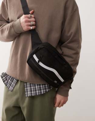 Vans - Construct - Sac bandouli?�re - Noir | ASOS