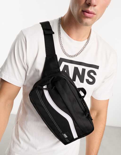 Vans construct shoulder bag in black | ASOS