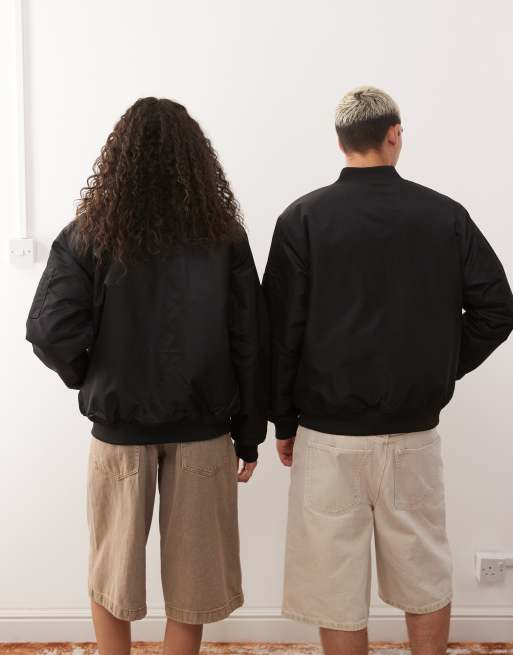 Vans Copley bomber jacket in black/burnt gold, 4 of 4