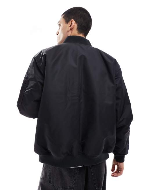 Vans copley bomber jacket in black, 3 of 4