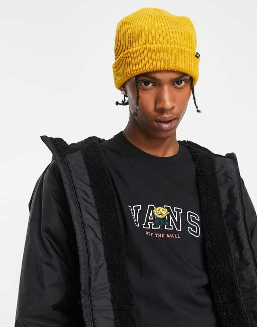 Vans Core Basic beanie in mustrad yellow