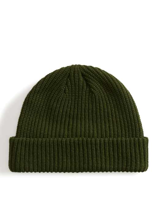 Vans Core Basic Beanie mit Umschlag in Dunkelgrün, 2 von 3