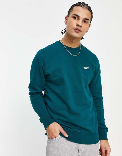 Vans – Core Basic – Blågrön sweatshirt med liten logga