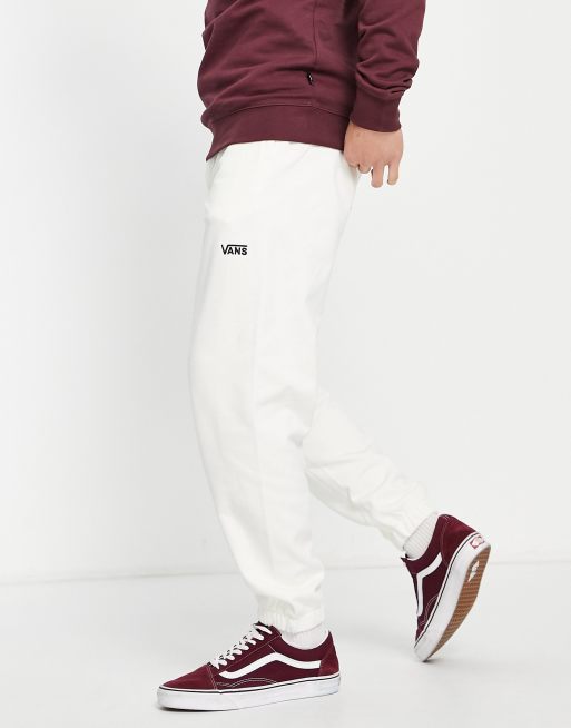 Basic white online joggers