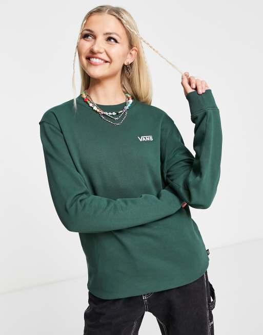 Vans - Core Basic - Sweatshirt i mørkegrøn 