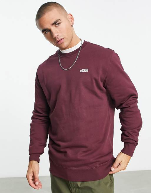 Vans Core basic sweatshirt in burgundy | ASOS