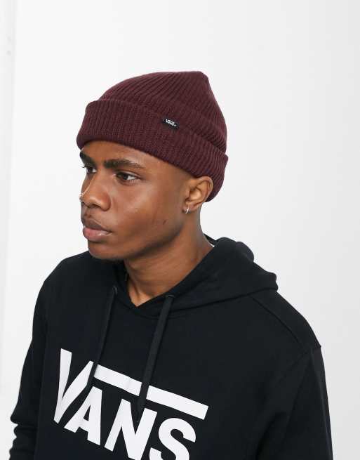 Maroon 2025 vans beanie