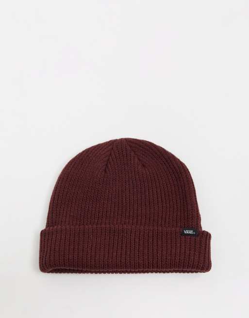 Vans Core Basics beanie in burgundy, 2 of 4