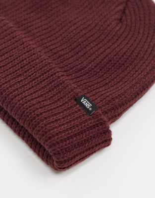 burgundy vans beanie