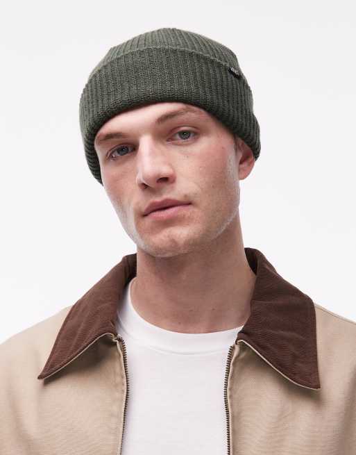 Vans – Core Basics – Ciemnozielona czapka beanie z wywiniętym brzegiem, 2 z 3