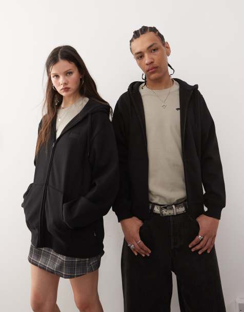Vans - Core - Sweat à capuche basique à fermeture éclair - Noir - view 1
