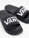 [Vans] Vans Costa logo sliders in black 38 BLACK