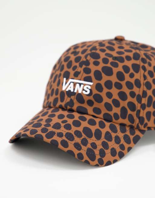 træner nød skade Vans Court Side logo cap in leopard print | ASOS