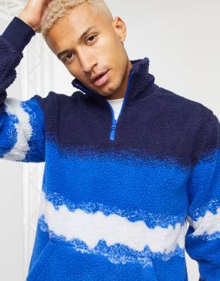 blue tie dye vans sweatshirt