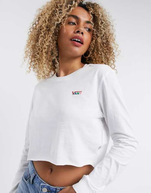 vans cropped long sleeve