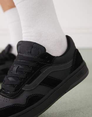Vans Cruze suede trainers in triple black ASOS
