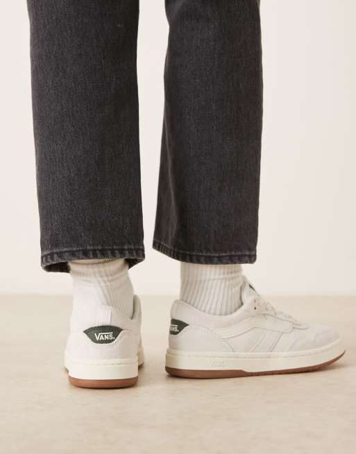Vans Cruze 3.0 trainers in off white with green detailing, 3 of 5
