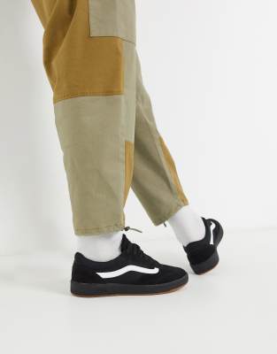 vans uc cruze trainers in black