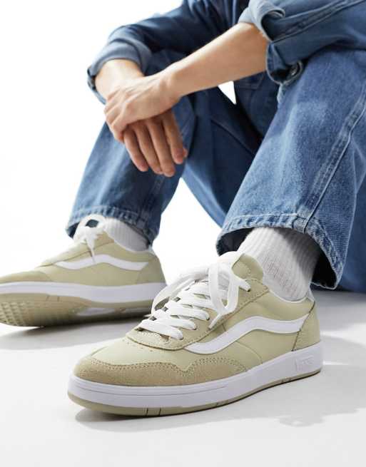 Vans Cruze leather sneakers in tan