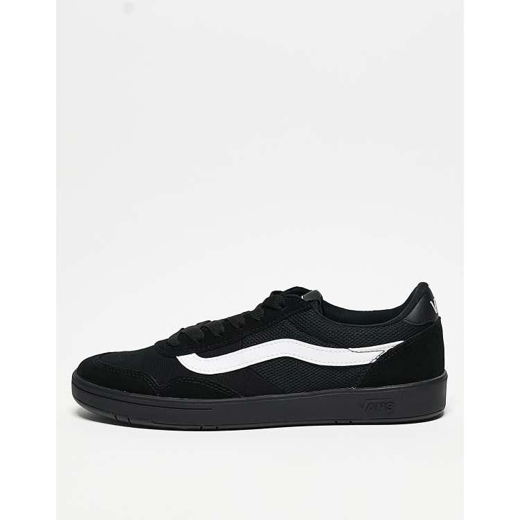 Trafik ubrugt musiker Vans Cruze sneakers in black with white side stripe | ASOS