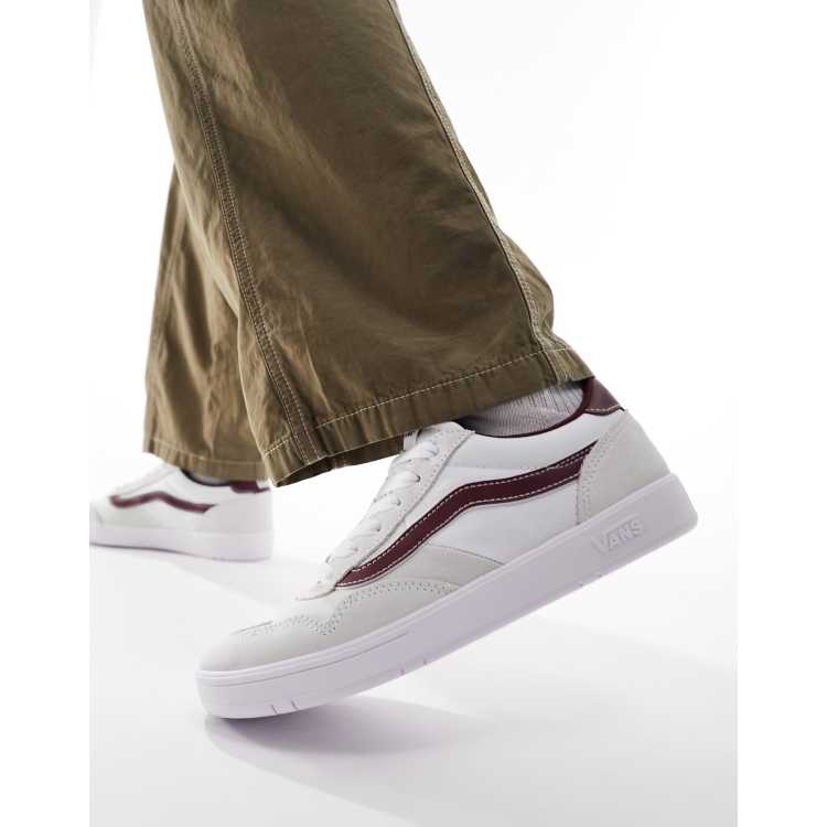 White and shop brown vans