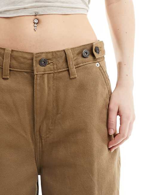 Pantaloni vans donna marroni clearance