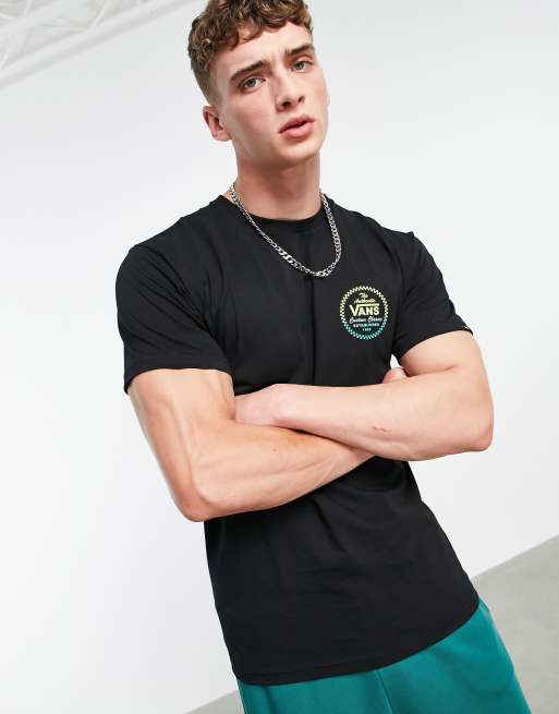 Vans – Custom Classic – T-Shirt in Schwarz mit Rückenprint, 2 von 4