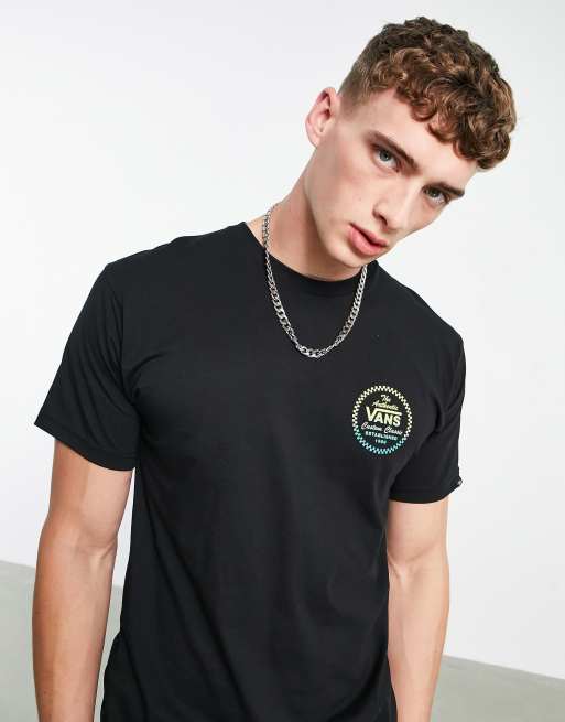 Vans - Custom Classic - T-shirt met print op achterkant in zwart, 3 van 4