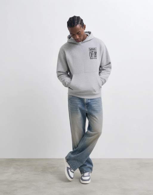 Vans Cut and paste pullover hoodie in dark grey, 7 of 9