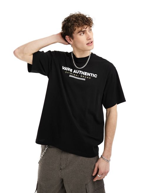 Vans – Czarny T-shirt sportowy oversize