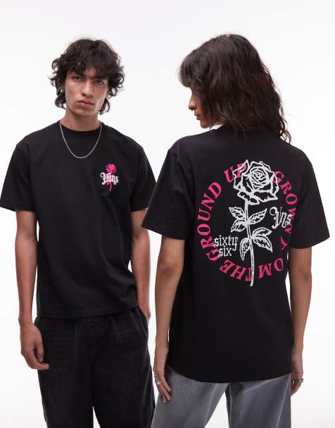 Vans – Czarny T-shirt z nadrukiem „Grown From The Ground Up“ na plecach - view 1