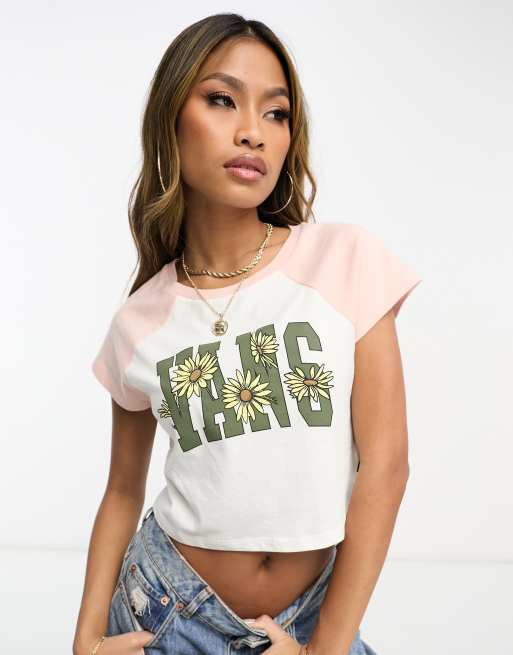 Vans logo store t shirt women's