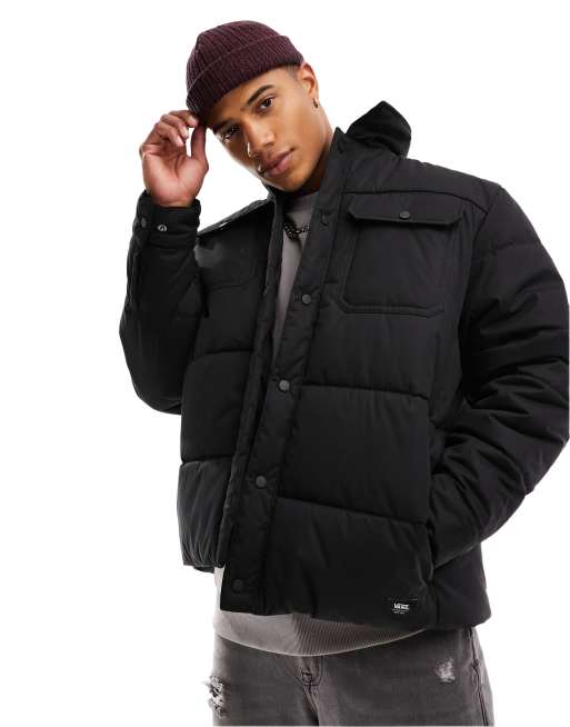 Vans davis MTE-1 puffer jacket in black | ASOS