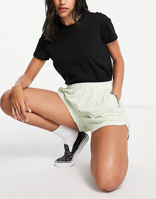 Vans Day Tripper towelling shorts in green