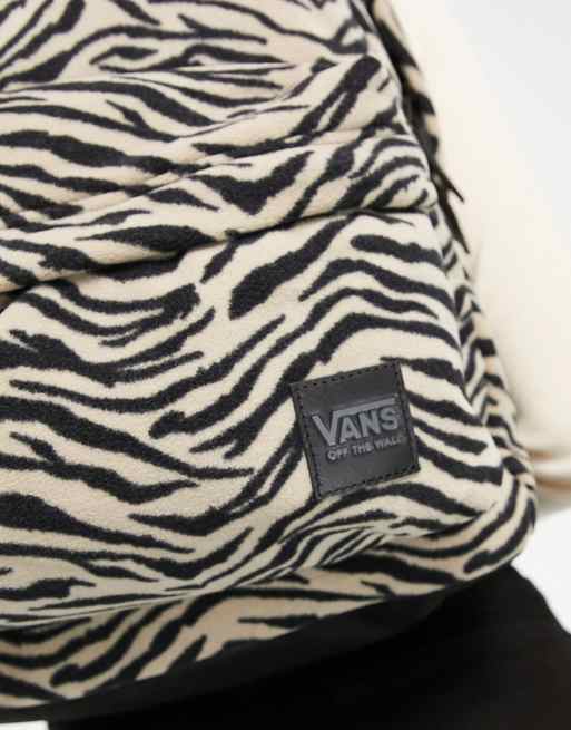 Vans zebra hot sale backpack